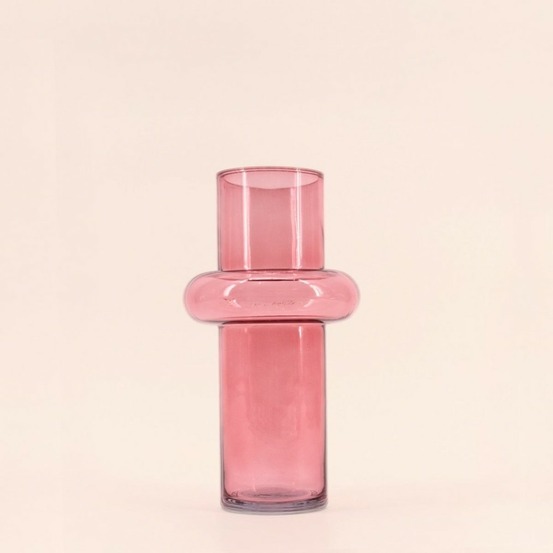 Vase anneau en verre, h25cm, gorka