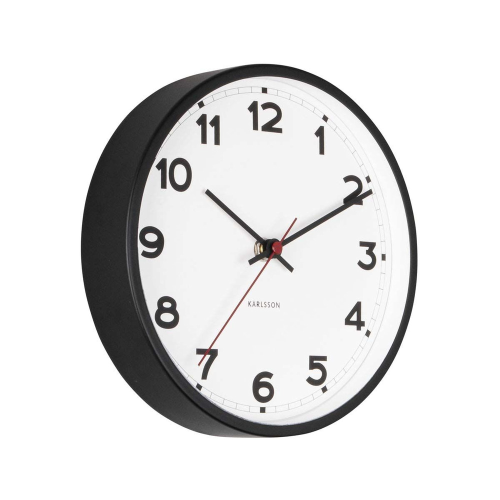 Horloge ronde en métal new classic 20 cm blanc