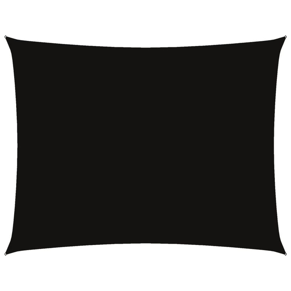 Voile de parasol tissu oxford rectangulaire 5x6 m noir