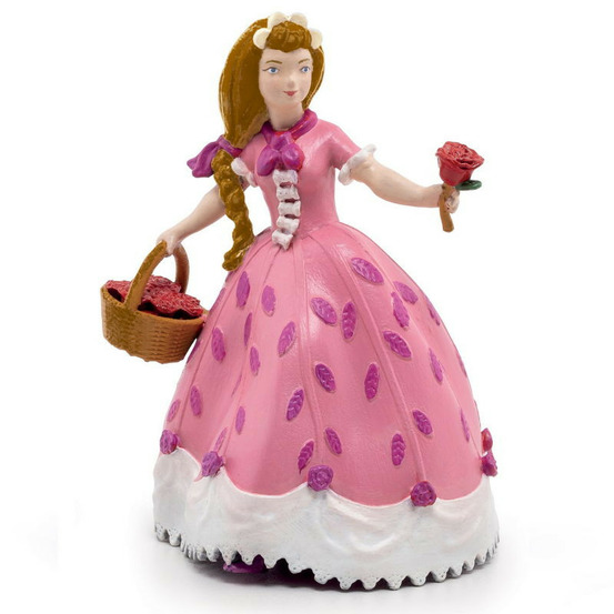 Figurine princesse à la rose