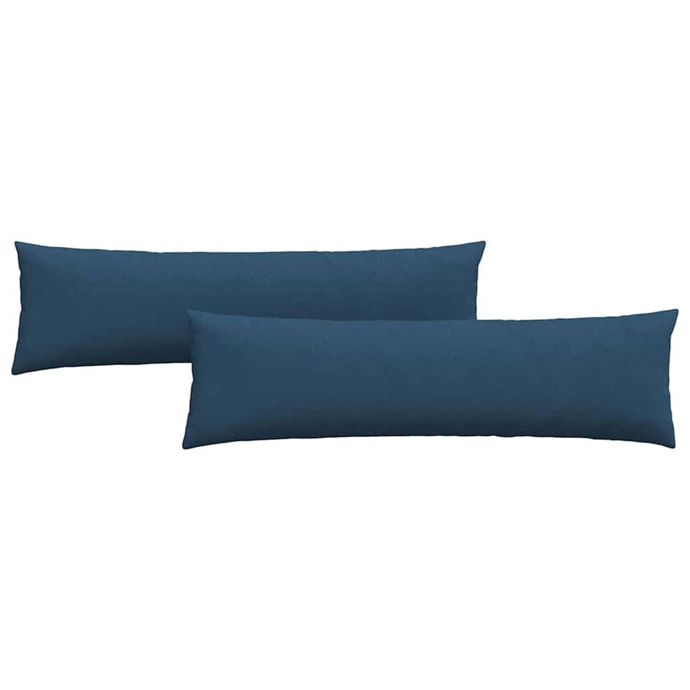 Coussins de canapé 2 pc tissu bleu 145 x 40 cm