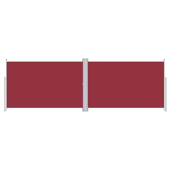 Auvent latéral rétractable rouge 200x600 cm