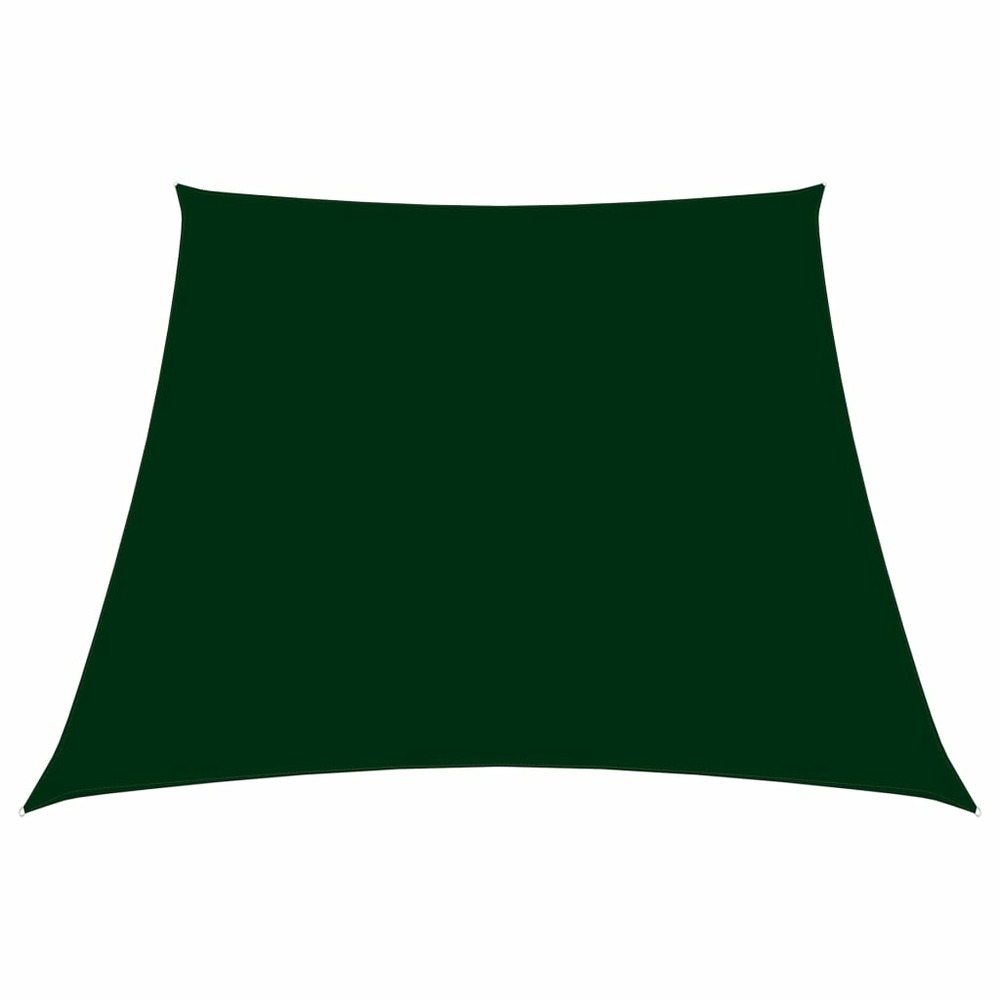 Voile de parasol tissu oxford trapèze 2/4x3 m vert foncé