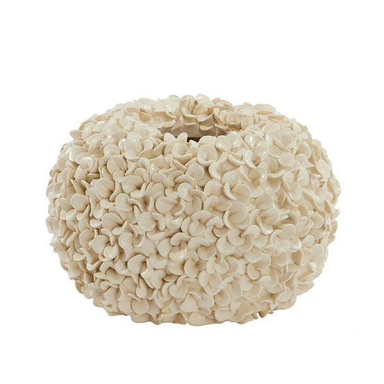 Vase phylia crème 23x38x38cm