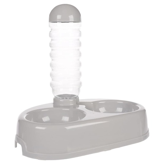 Bol d'alimentation avec distributeur d'eau 850 ml gris