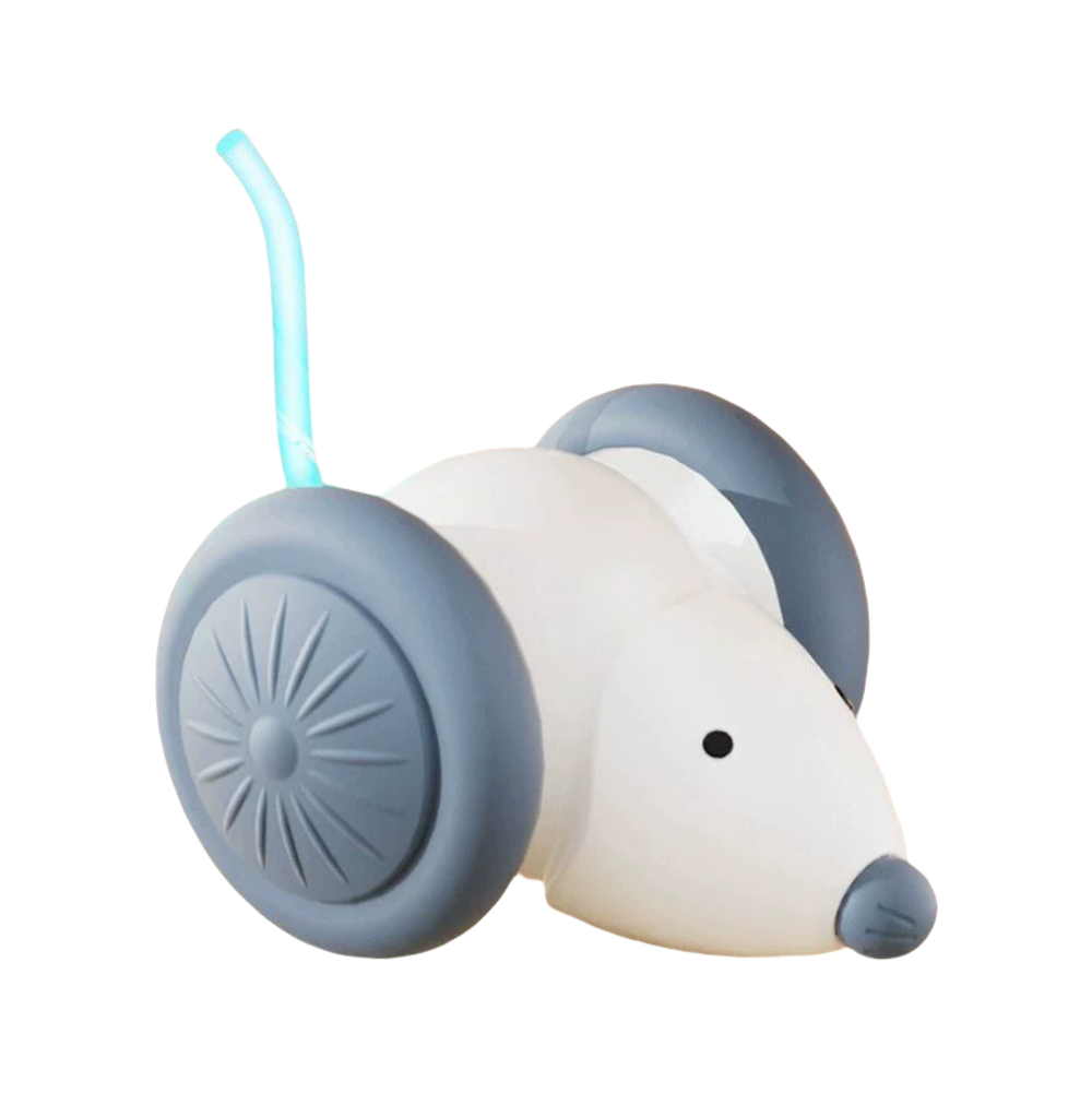 Jouet Interactif Pour Chat Avec Souris Lumineuse - Rechargeable Par USB