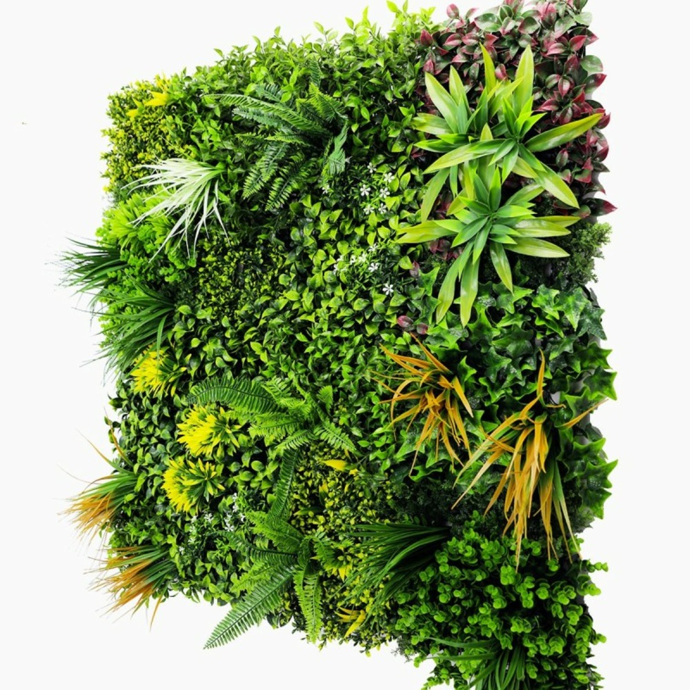 Mur végétal artificiel jungle 1 × 1 m – une plaque tropicale pour mur intérieur et jardin