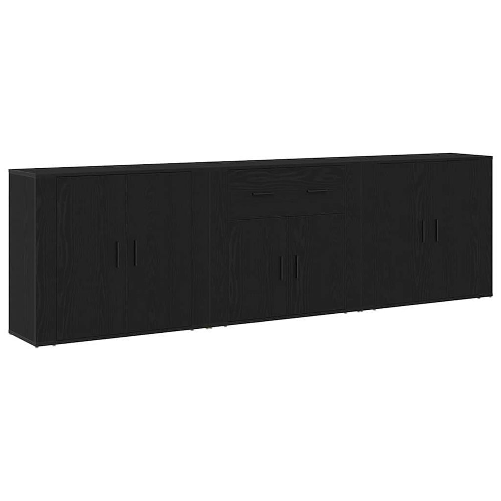Buffet chêne noir 240 x 33 x 70 cm bois d'ingénierie