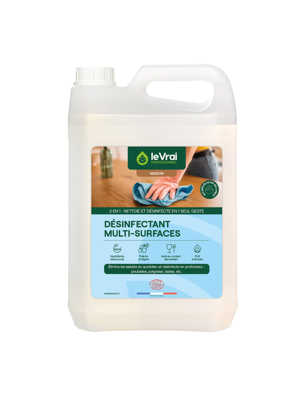 Désinfectant multi-surfaces 5l - le vrai