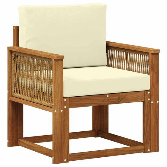 Sofa de milieu extérieur bois d'acacia massif naturel