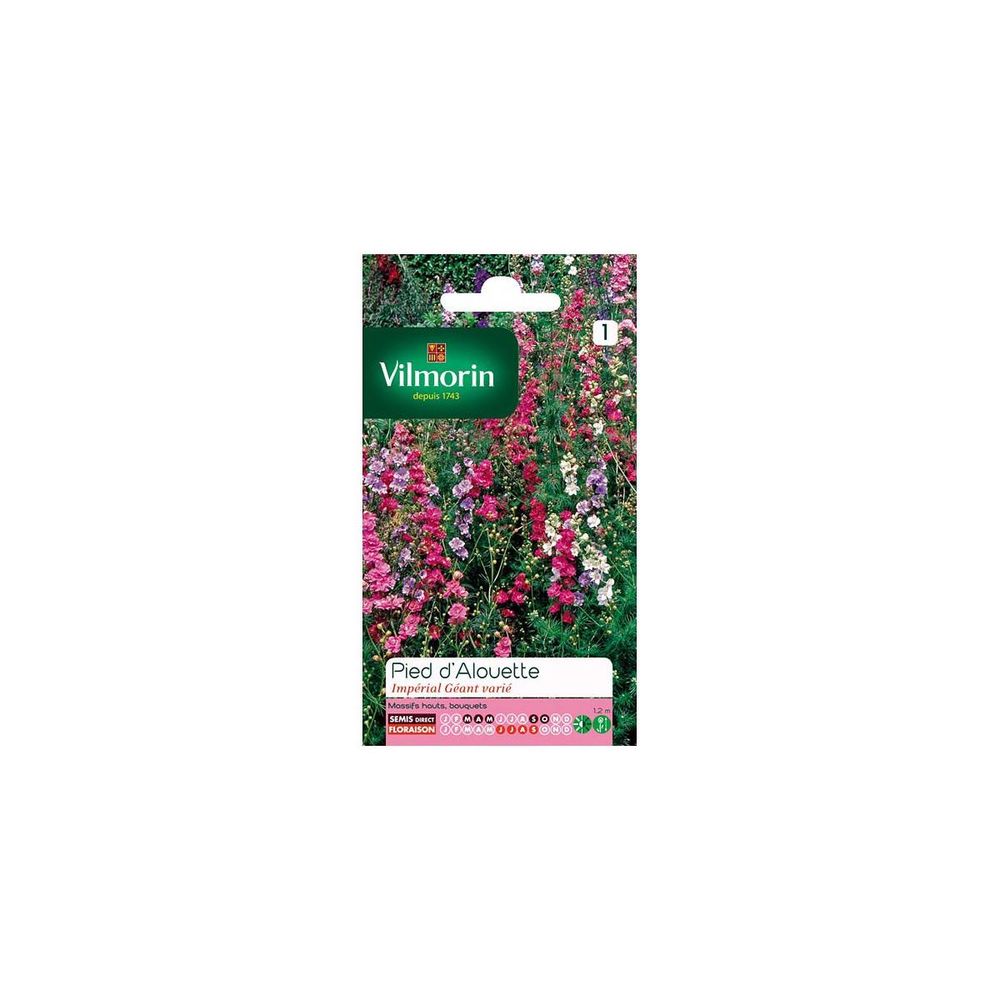 Sachet graines pied d'alouette impérial géant varié