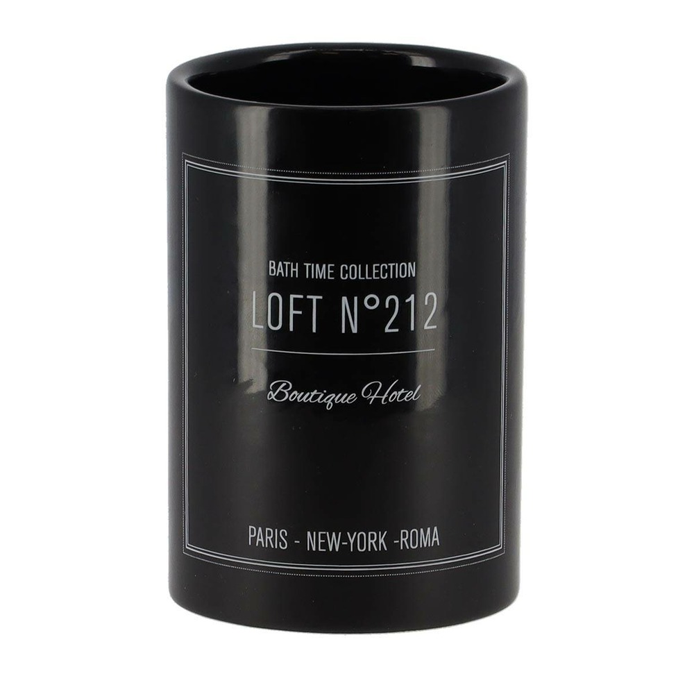 Gobelet dolomite rond imprime - neo retro noir