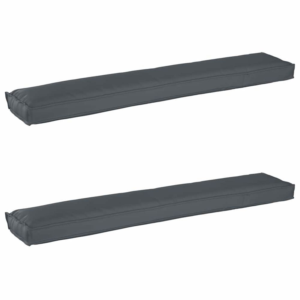 Set de coussins de palette 2 pc tissu oxford anthracite