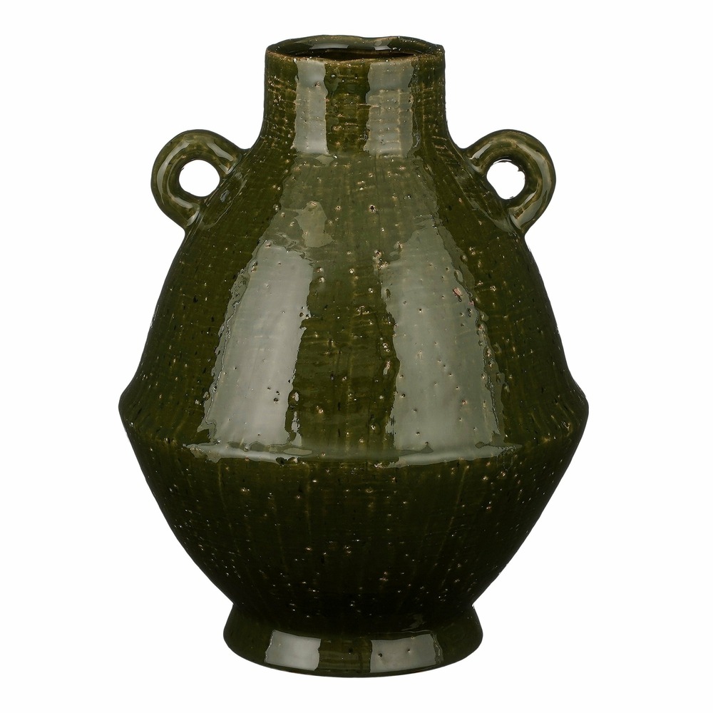 Mica decorations elena vase - h34 x ø26 cm - céramique - vert