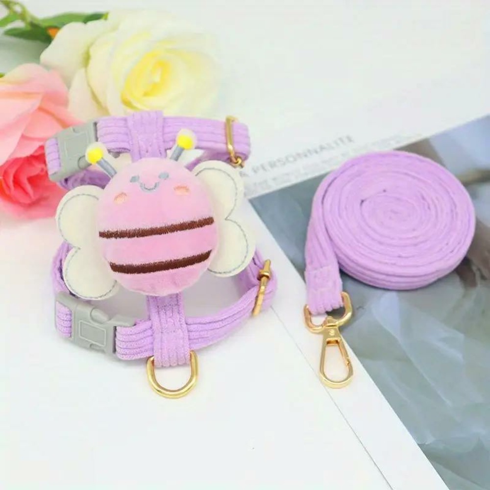 Laisse papillon taille s, polyester, pour petits chiens et chats