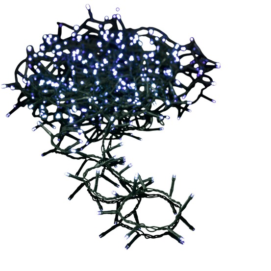 Guirlande électrique exterieur 200led blanc 8m