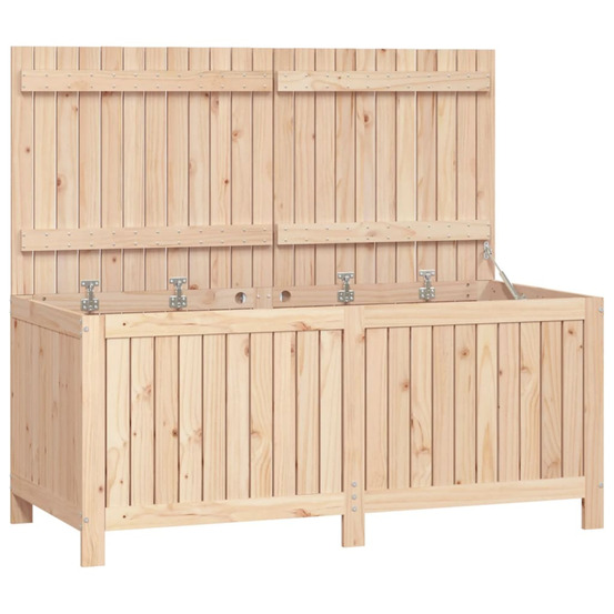 Boîte de rangement de jardin 147x68x64 cm bois massif de pin
