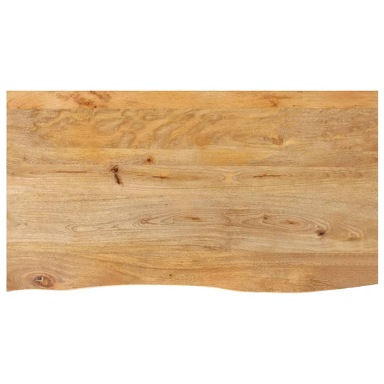 Dessus de table à bord vivant 120x60x3,8cm bois massif manguier