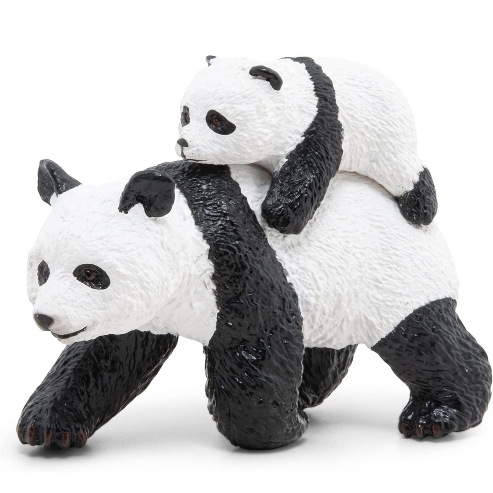 Figurine panda et son bébé