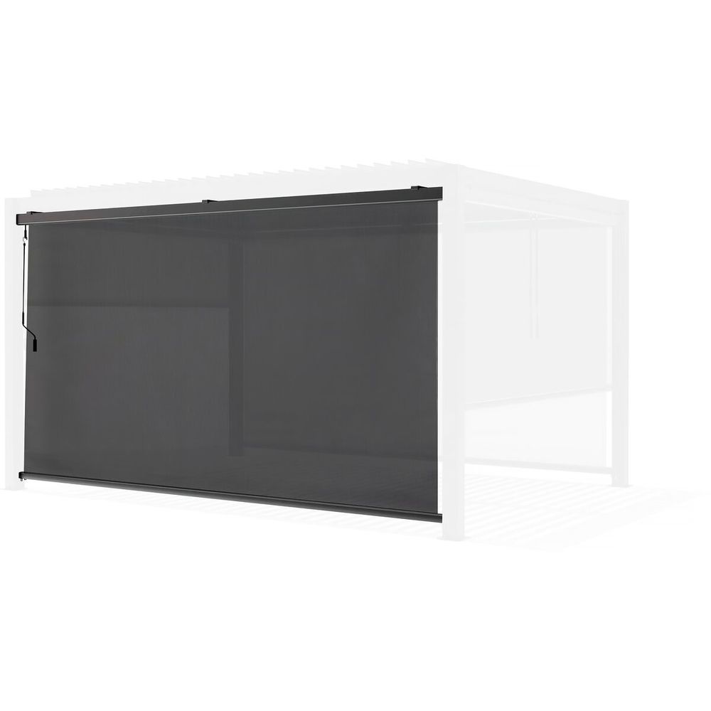 Store pergola bioclimatique - 277 x 208 cm - gris anthracite