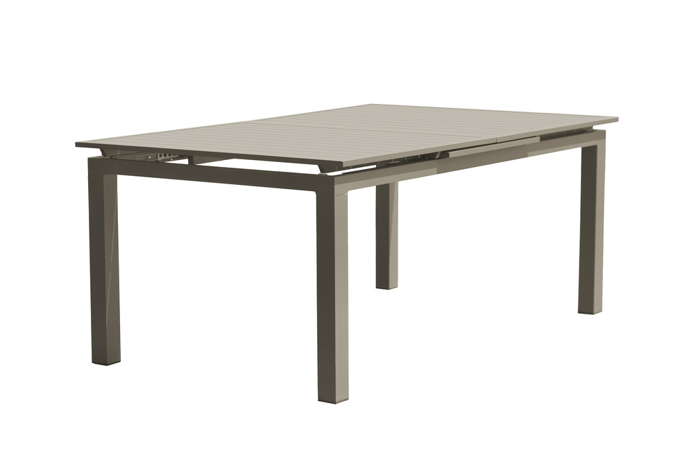 Table de jardin zahara en aluminium taupe