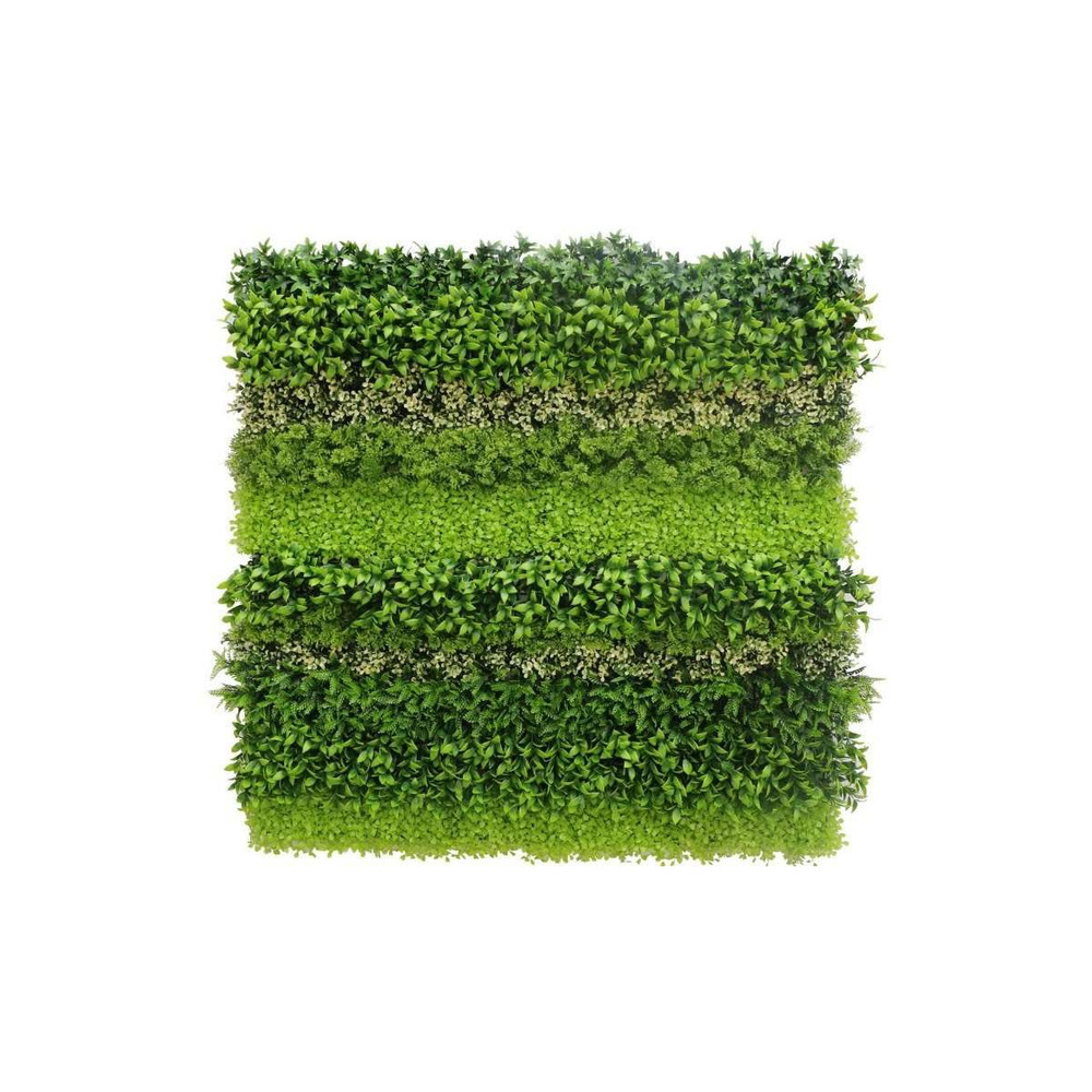 Mur végétal en plastique 1 m x 1 m nature