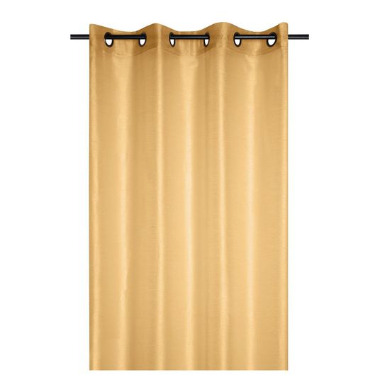 Voilage a oeillets 140 x 260 cm linwood moutarde