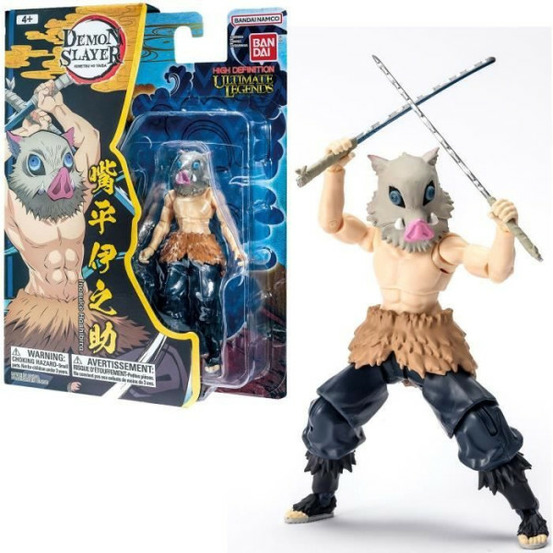 Bandai - ultimate legends hd - figurine d'action demon slayer 12 cm - inosuke hashibira - ve88963