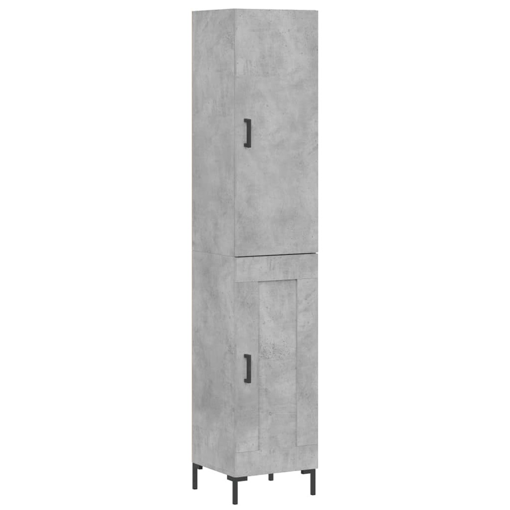 Buffet bahut commode armoire meuble de rangement organisateur cuisine salle de séjour salon haut 34,5 x 34 x 180 cm bois d'in