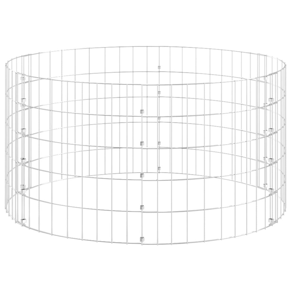 Composteur de jardin ø100x50 cm acier galvanisé