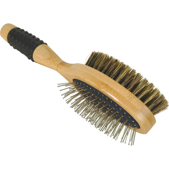 Brosse double 24.5 cm pour chien à poils longs