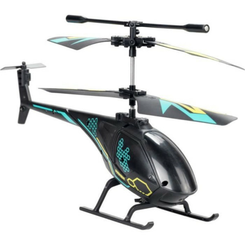 Hélicoptere télécommandé air mamba - flybotic - technologie infrarouge - 2 canaux - noir et bleu