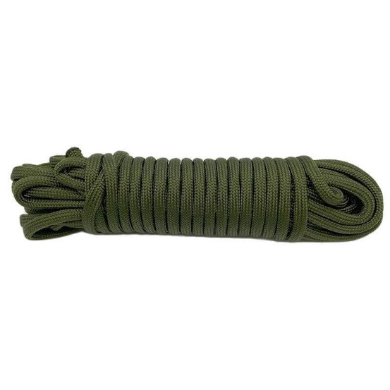 Corde de fixation en polyester tressé vert 7.5m