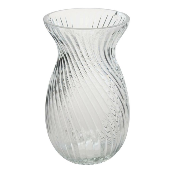 Vase manel en verre 12x12x20cm transparent