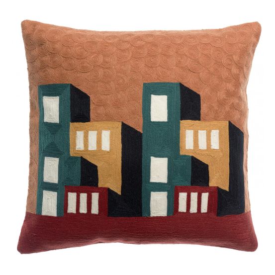 Coussin brodé suri multico 45 x 45 cm