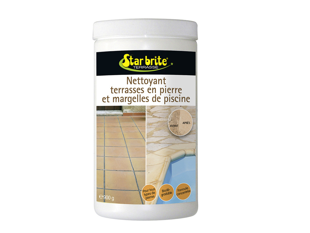Nettoyant terrasses en pierre ou margelles de piscines 900 g