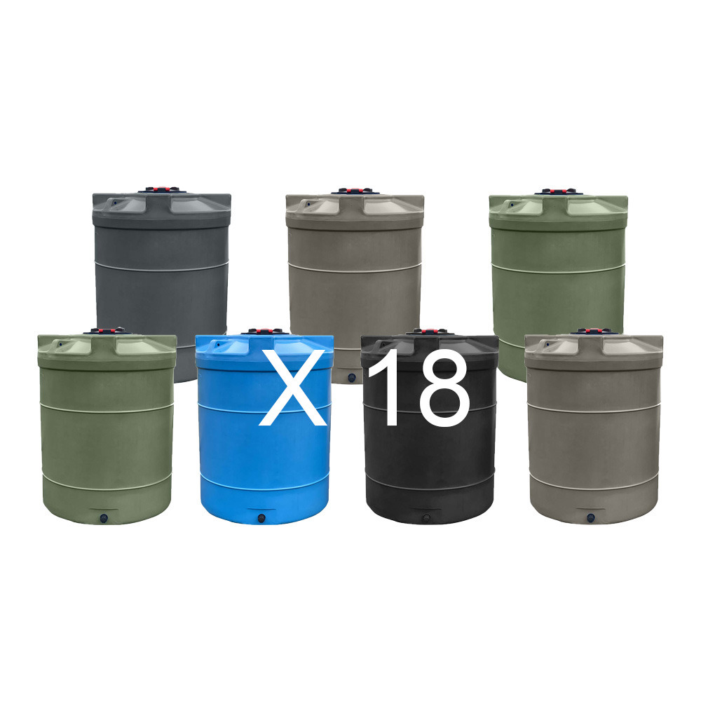 Cuves de stockage d'eau 3000l-lot de 18