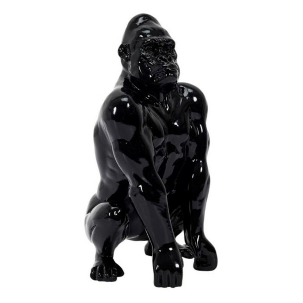 Statuette déco gorille sculpture 24cm noir
