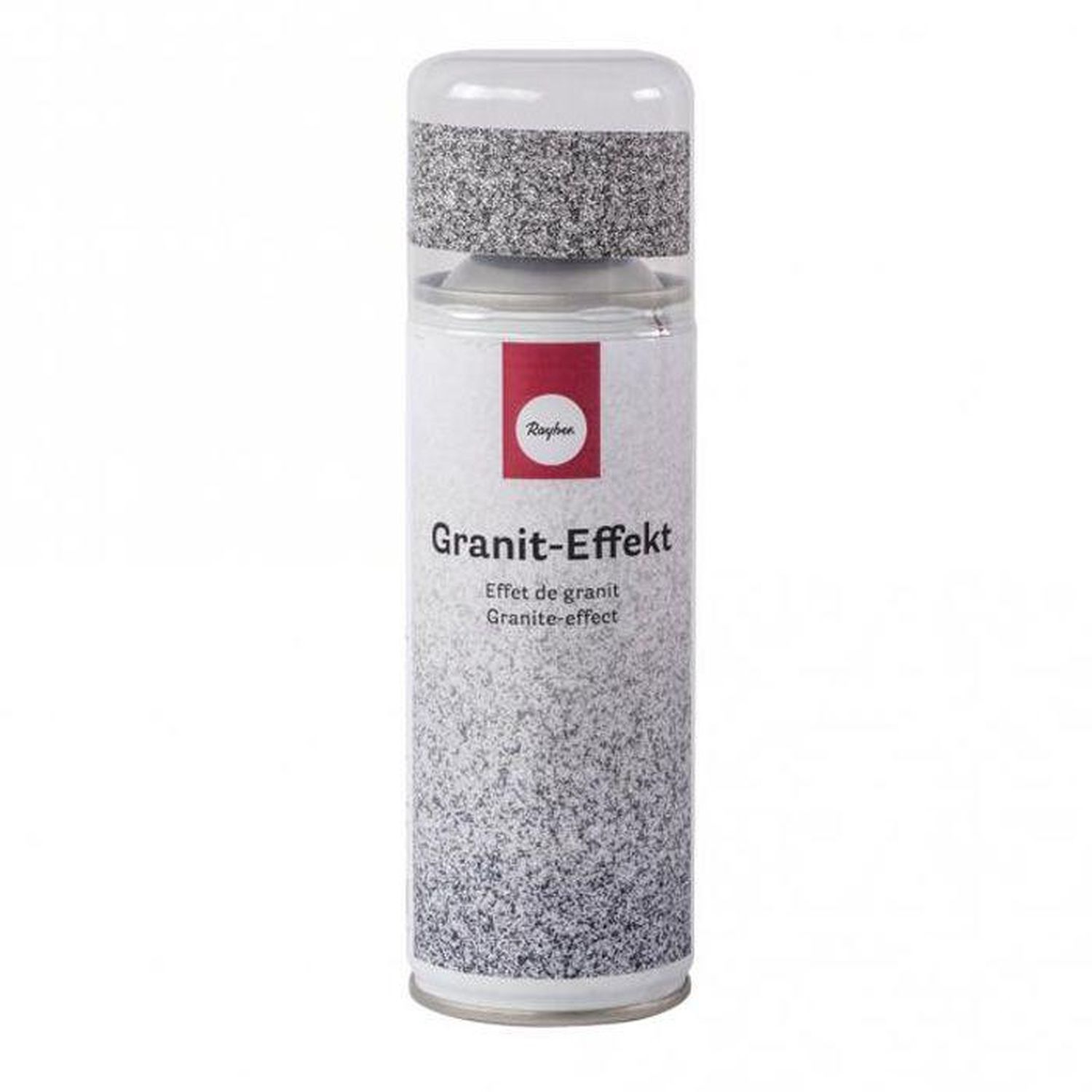 4 sprays de peinture effet granit 200 ml - gris