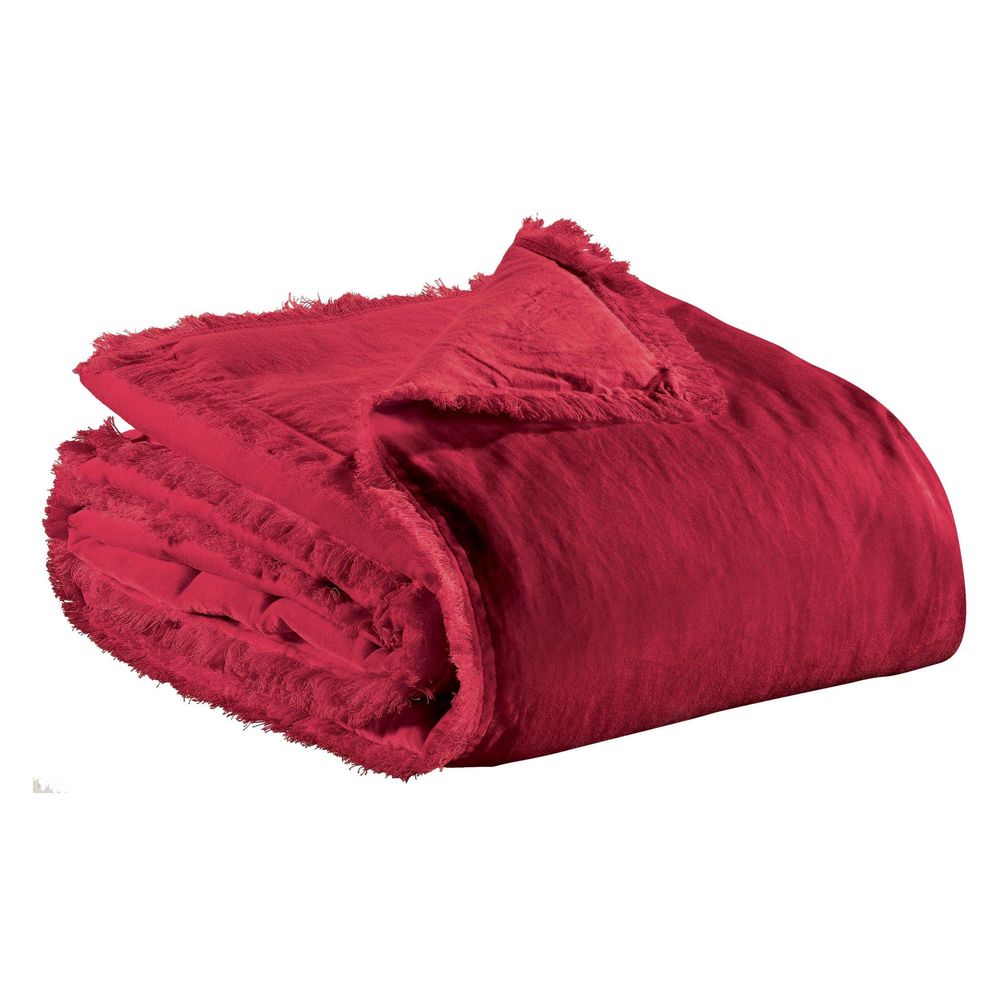 Plaid uni fara rubis 135 x 200 cm