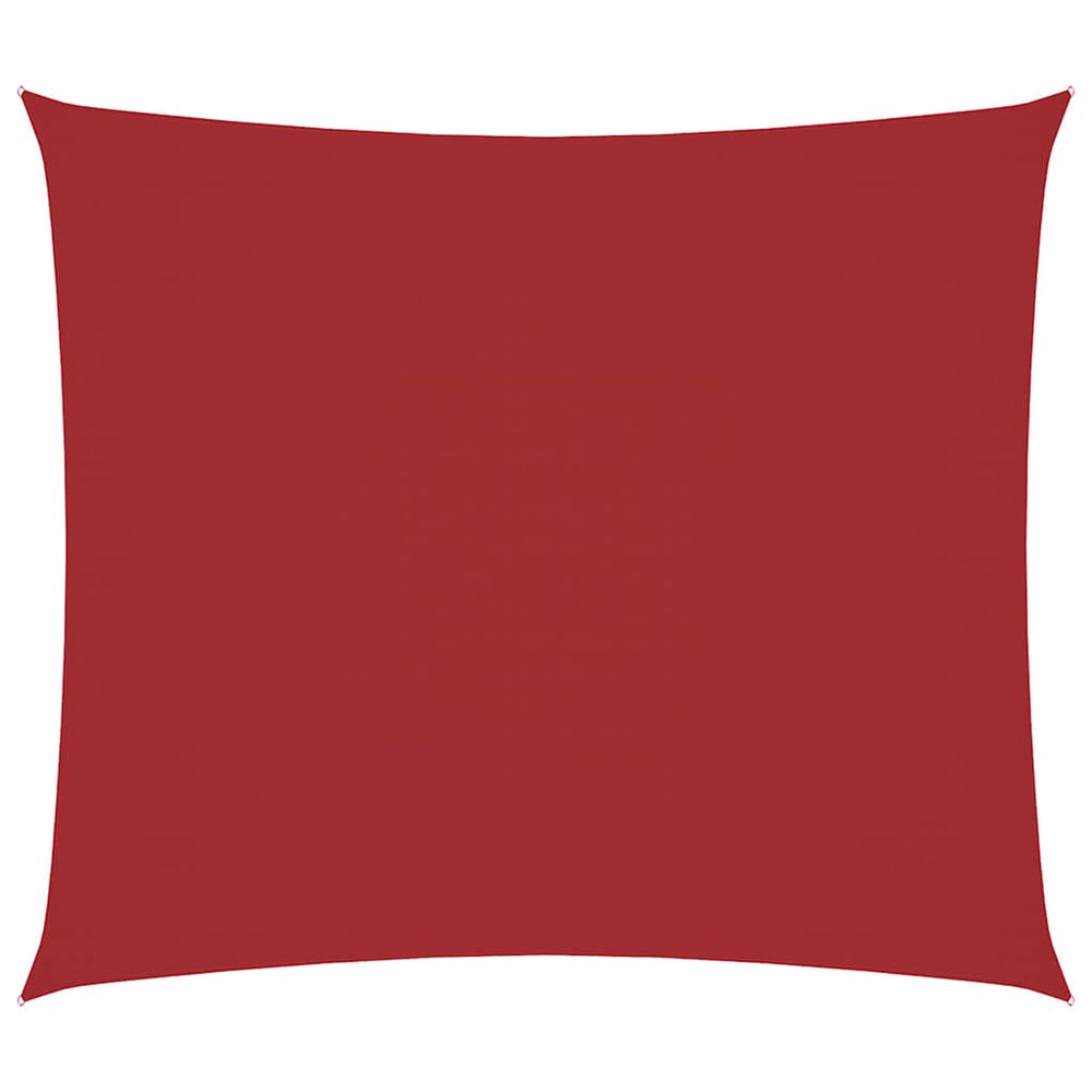 Voile de parasol tissu oxford rectangulaire 2,5x3 m rouge