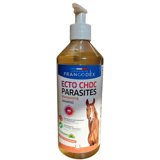 Shampooing ecto choc parasites pour chevaux - 500 ml - francodex