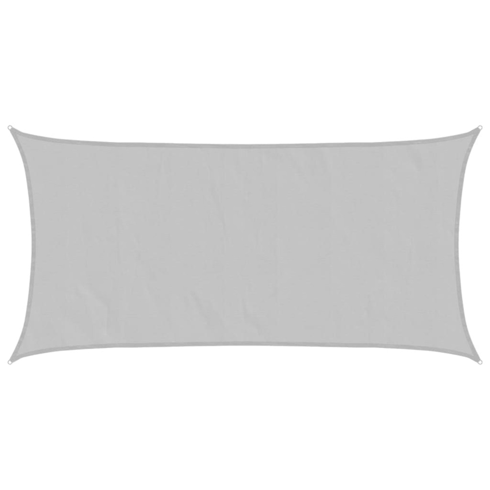 Voile d'ombrage gris clair 4x2 m 100% polyester oxford