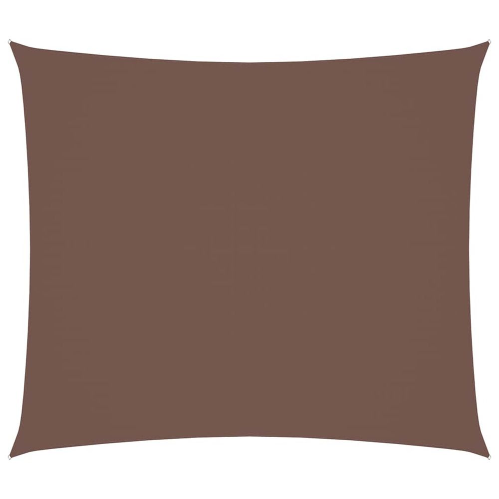 Voile de parasol tissu oxford rectangulaire 2,5x3 m marron