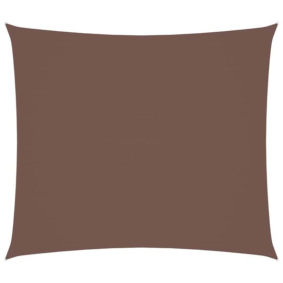 Voile de parasol tissu oxford rectangulaire 2,5x3 m marron