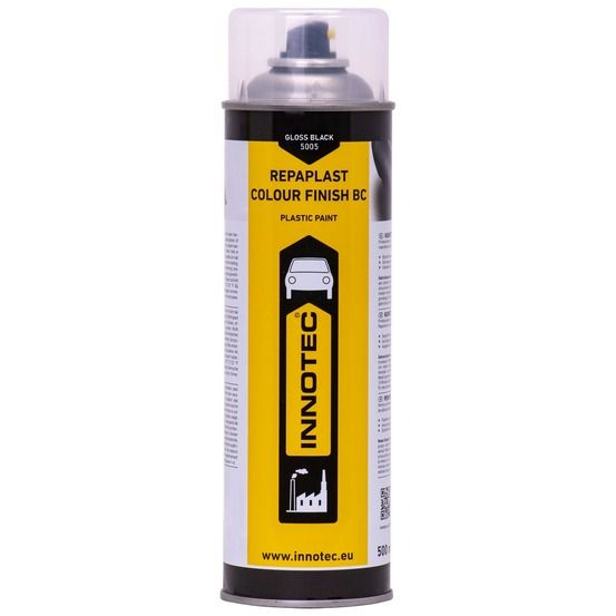 Peinture noire brillante, finition repaplast colour finish bc 500ml, noir brillant