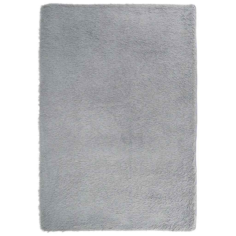 Tapis shaggy à poils longs navarra gris clair 200x290 cm