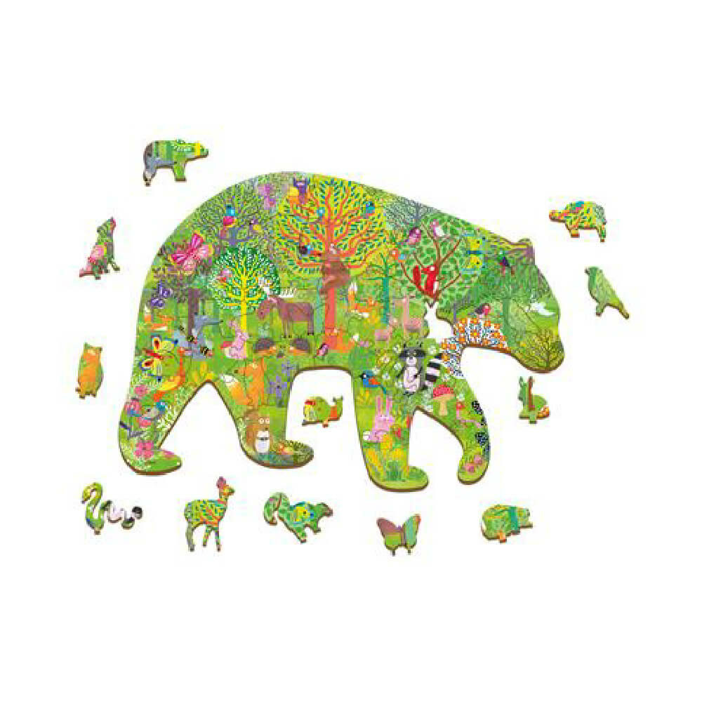 Puzzle en bois forêt