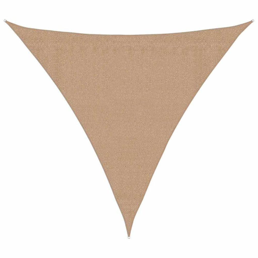 Voile d'ombrage 160 g/m² taupe 3x3x3 m pehd