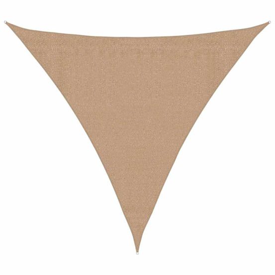 Voile d'ombrage 160 g/m² taupe 3x3x3 m pehd